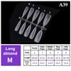 100Pcs/Box False Nails Transparent Press On Nails Coverage False Nails Tips Short Shaped Water Drop Full Sticker For Nails
