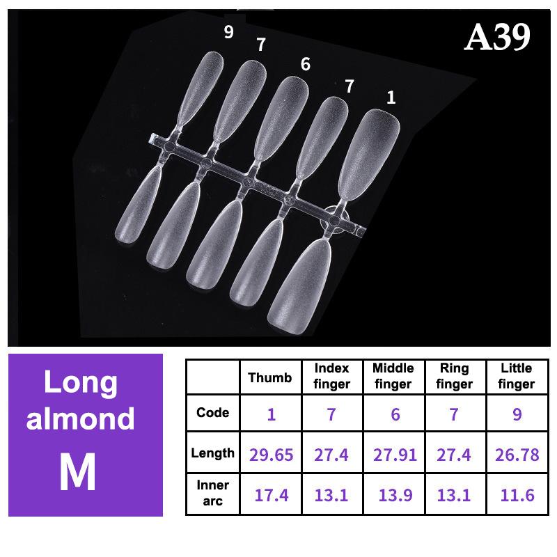 100Pcs/Box False Nails Transparent Press On Nails Coverage False Nails Tips Short Shaped Water Drop Full Sticker For Nails