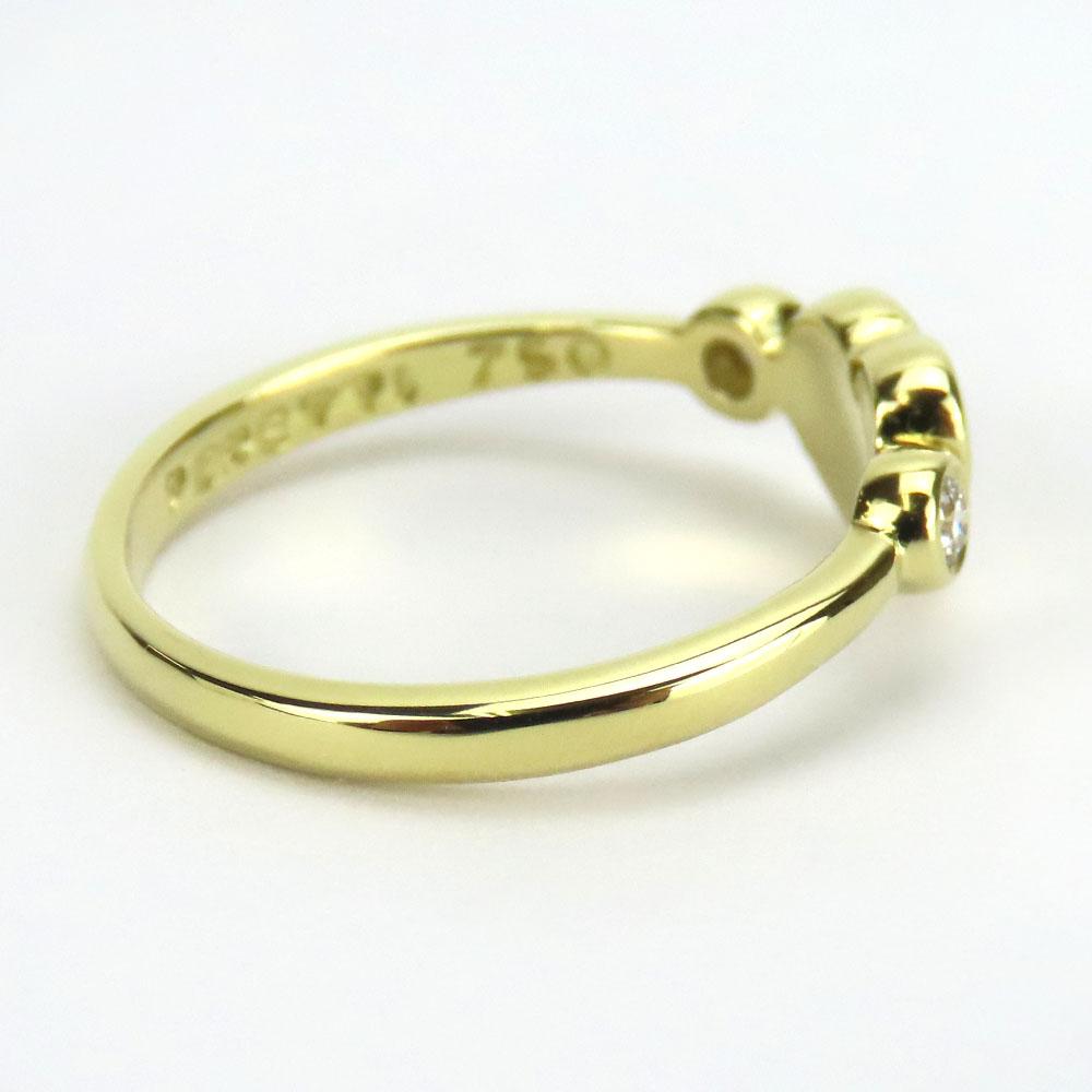 Used TIFFANY&Co. Ring Full Heart EU#48.5 K18 Yellow Gold/diamond 2.3g Yellow Gold El Saperetti