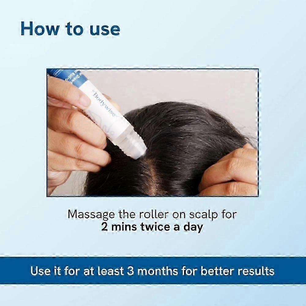 3X Be Bodywise Hair Growth Serum Roll On - 3% Rosemary, 3% Redensyl & 2%