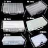 Aufbewahrungsbox aus Kunststoff DIY Diamantmalerei Perlen Charms Schmuckzubehör Organizerbox Transparent Rechteckig Perlenorganizer