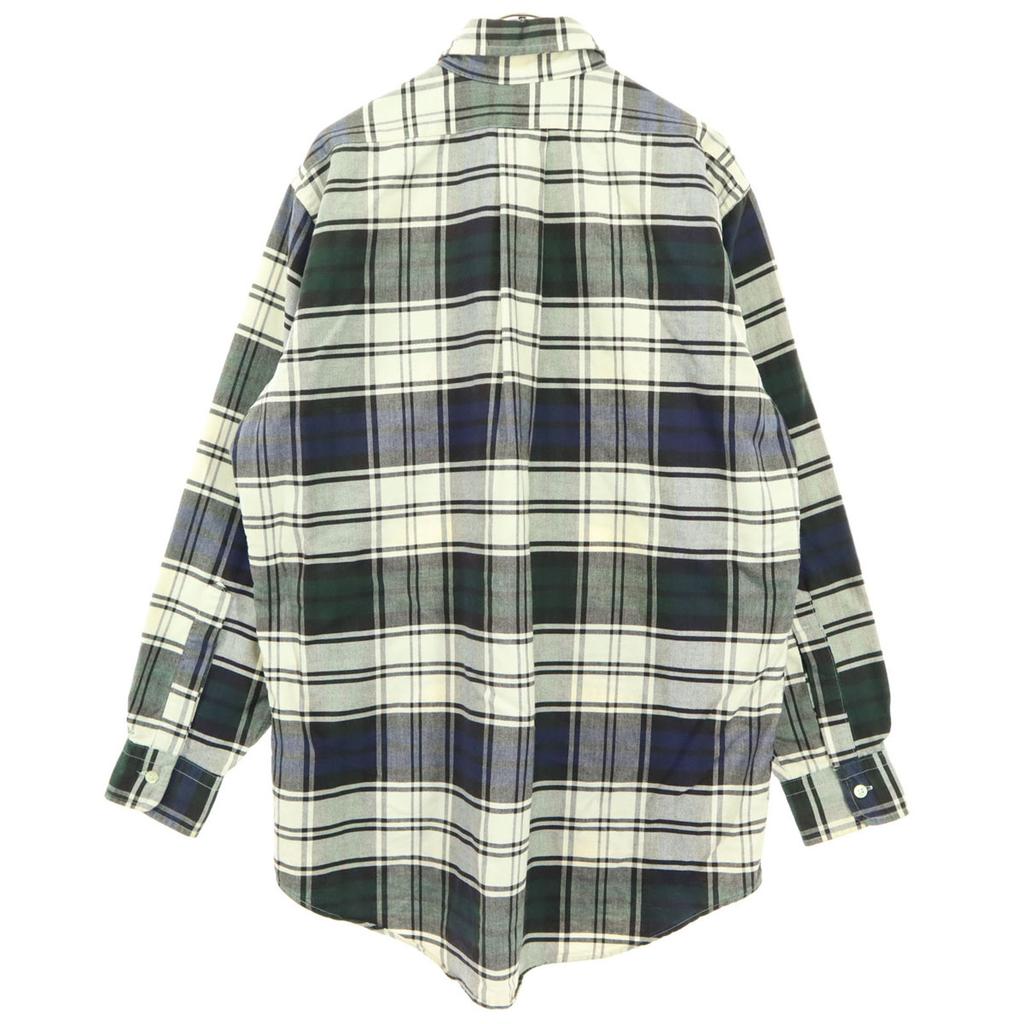 Brooks Brothers Made in USA Check Pattern Long sleeve Botan Down Cotton shirt Men's Used