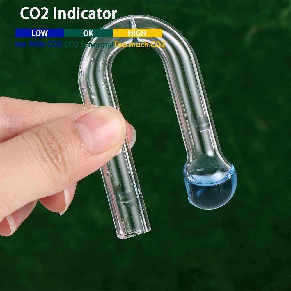 Long Term Aquarium Tester Monitor PH Accessories Fish Tank CO2 Monitor Indicator Monitor CO2 Diffuser Glass Drop Checker