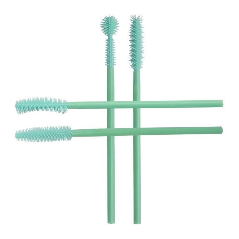 50Pcs Disposable Silicone Eyelashes Brushes Applicator Eye Lash Mascara Wands Brush Eyelash Extension Women Makeup Tools