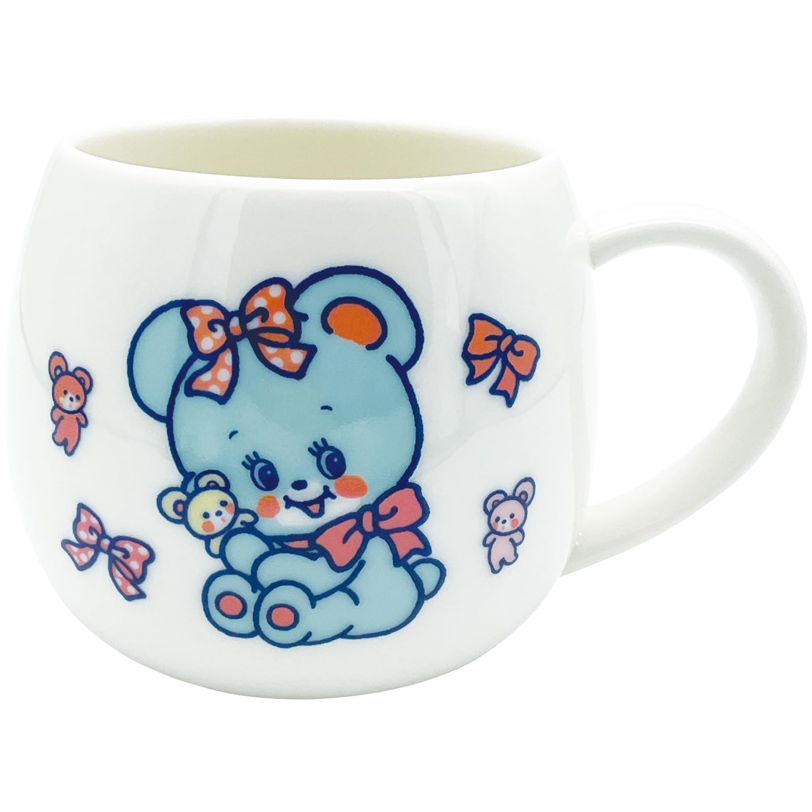 

Sun Art Hugly Round 12 x 8 320 Made in Perfect as a Birthday Product Swimmer Mug, Approx. cm, Approx. ml, White, Japan, Gift. Code san4585-1 белый
