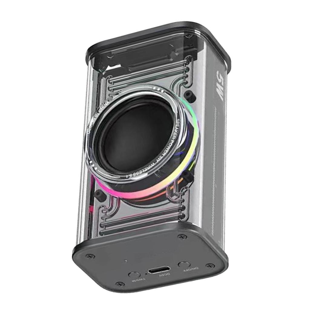 Spker with Colorful Lights Loud Subwoofer Surround Sound Rechargble Wireless Spker