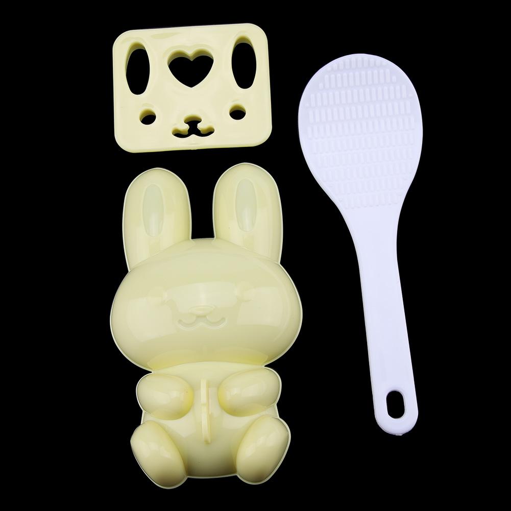 Forma na onigiri Forma na sushi rýži Forma na onigiri Potravinářský PP Kreslený model králíka Forma na sushi rýži Ruční výroba Nástroj na výrobu onigiri