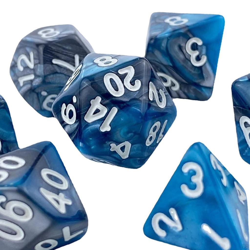 Acryl Würfel, D8 D10 Würfel Spiel Unterhaltung für Erwachsene