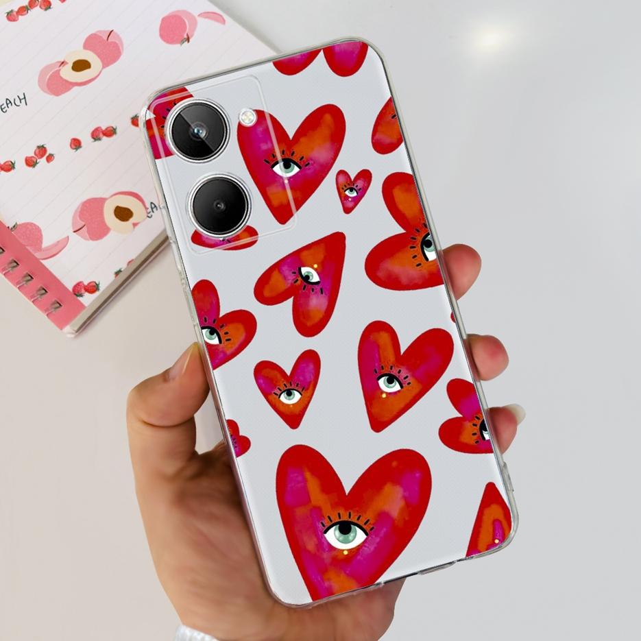 For Realme 10 4G Case Colorful Painted Cover Soft Silicone Phone Case For Realme 10 Pro Plus Realme10 Pro+ Back Cover Coque Capa