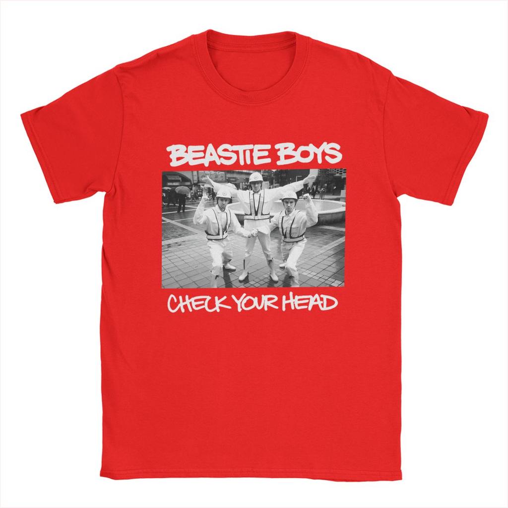 Men T-Shirts Beastie Boys Funny 100% Cotton Tees Short Sleeve T Shirt Crewneck Tops Summer