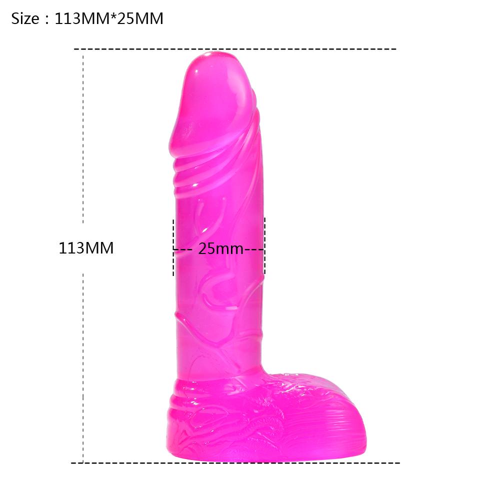 TPE realistické dildo 4,5palcový realistický penis s přísavkou Obrovský penis na penis