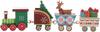 Christmas Santa Claus Wooden Christmas Miniature Wooden Christmas Wooden Mini Kids Train Christmas Christmas Christmas Gift Ornament, Figurine, Gift,