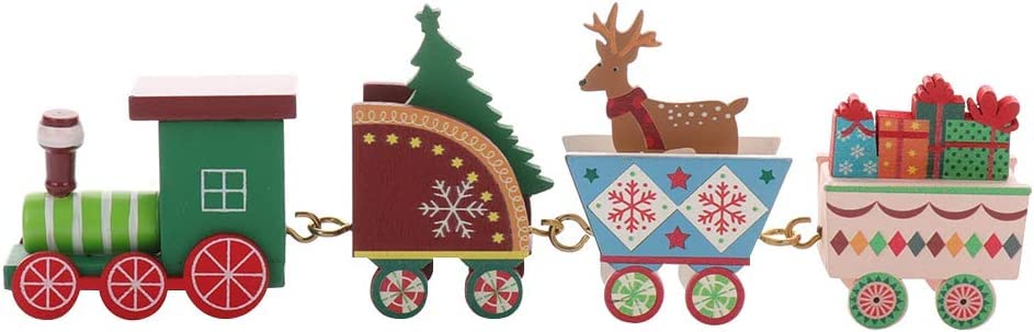 Christmas Santa Claus Wooden Christmas Miniature Wooden Christmas Wooden Mini Kids Train Christmas Christmas Christmas Gift Ornament, Figurine, Gift,