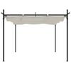 Pergola with Sliding Roof Cream 295 X 292 X 230 Cm
