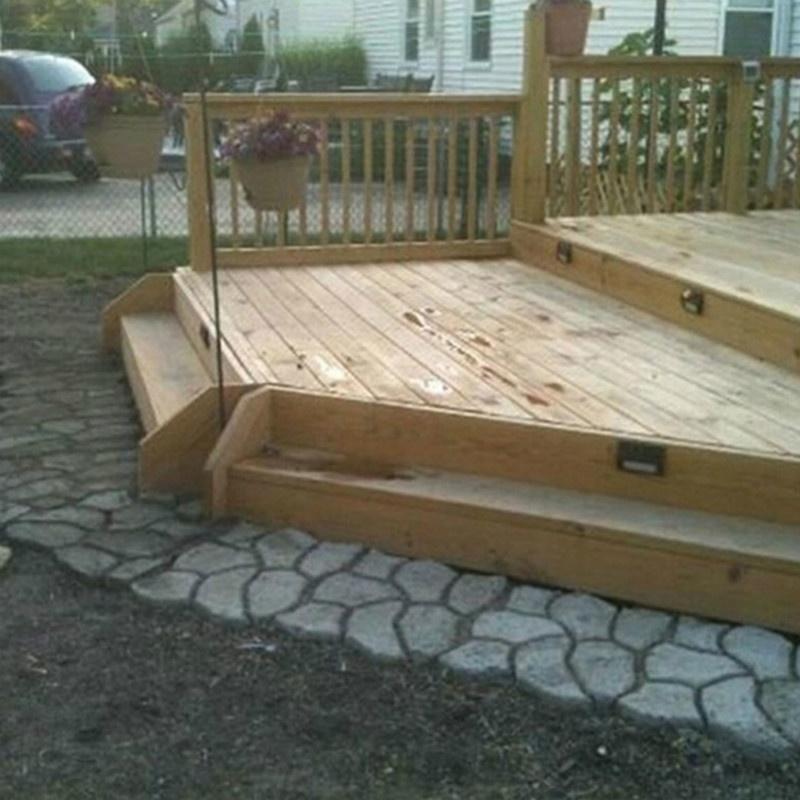 36*36/43*43cm plastová forma na výrobu cest ručně dlažba cement cihla kámen silnice DIY forma betonová forma