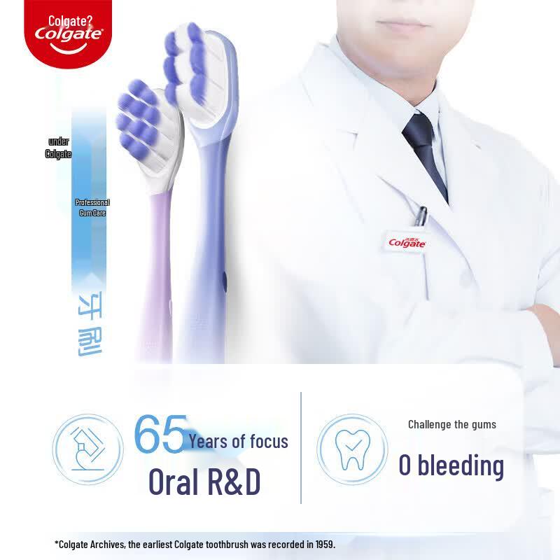 Colgate Velvet Cushion Soft Toothbrush синий