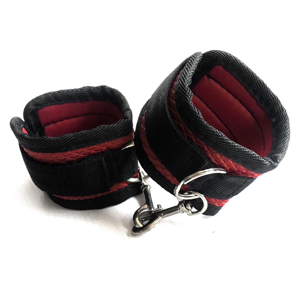 Sex Toys For Couples BDSM Bondage Set Under Bed Restraint Strap Handcuffs & Ankle Cuffs & Eye Mask Adults Games Erotic