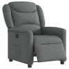 VidaXL Fauteuil inclinable électrique Gris foncé Tissu 3303175
