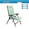 European Style Portable Reclining Fishing Chair - Double Folding, All-Terrain, Ideal for Raft and Wild Fishing