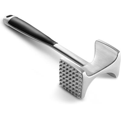 Meat Tenderizer Hammer with Comfortable-Grip Handle, Dual-side Mallet for Kitchen, Heavy Duty Pounder For Tenderizing Steak, Beef and Fish