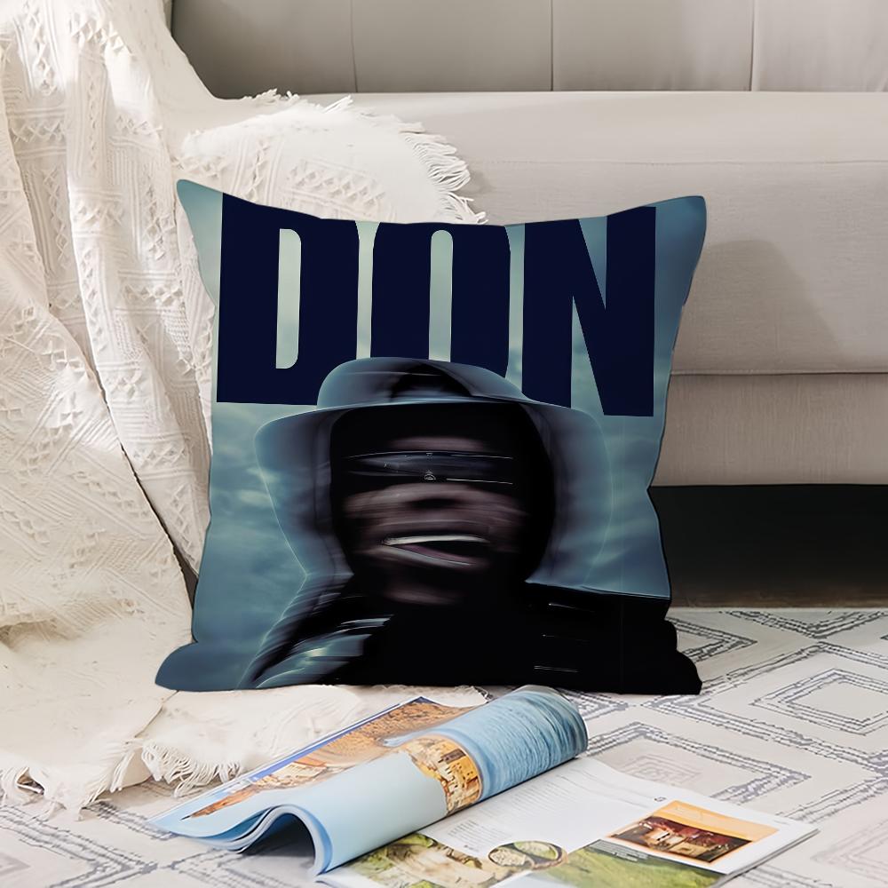 

American rapper Don Toliver Pillow Case Office Cushions Suitable For Sofa Car Bedroom Decorative Cushion Cover 12x12Inch