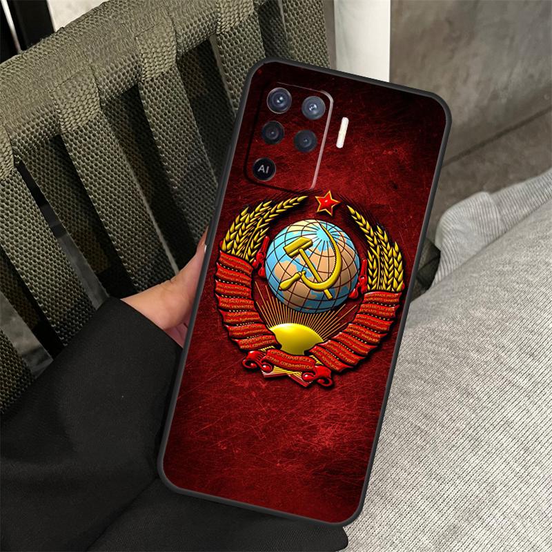 

Vintage USSR CCCP Case For Oppo A18 A38 A58 A78 A98 A74 A94 A54 A40 A60 A80 A16 A76 A96 A15 A57S A17 A77 Cover OPPO A79 5G