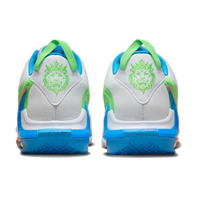 Nike LeBron Witness 7 Grey Fog Multi-Color Men Sneakers Cobblestone Laser-Blue Hyper-Pink DM1123-003