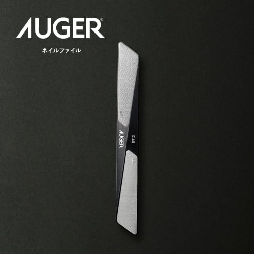 Kai corporation auger nail file  auger mens nail file nail care double-sided type care  stainless steel black