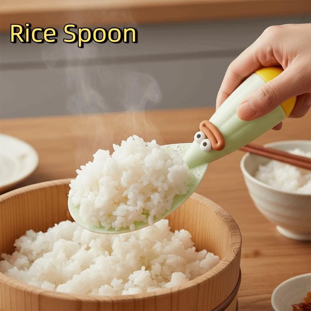 Stand-Design Hitzebeständiger Löffel Rutschfeste Reisschaufel Praktisches Reispaddel Küchengebrauch
