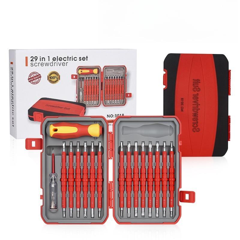 Insulated Screwdriver Set Electrician Repair Screwdriver High Voltage Resistant 29 in 1