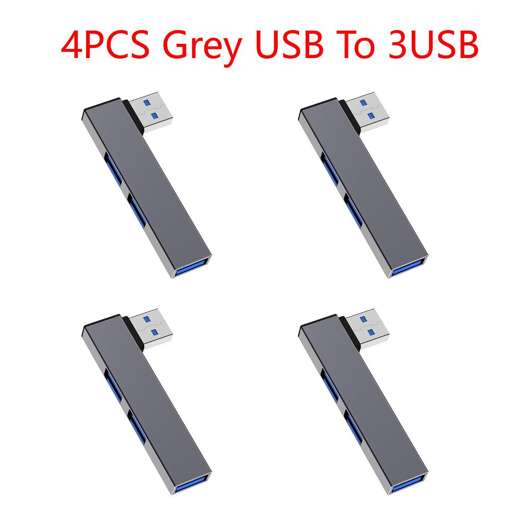 3 In 1 USB Splitter Hub Speed 5.0Gbps 3 Port USB Docking Station OTG USB 3.0/Type-C 3.0 To 3 USB for PC Laptop Notebook