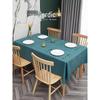 Heting HAFC Waterproof PU Tablecloth with Leaf Pattern