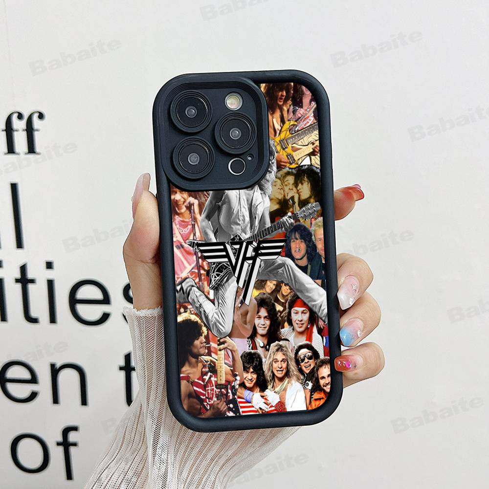 E-Eddie V-Van H-Halen Silicone Phone Case for iPhone 17 Pro Max 16 15 14 13 12 11 Plus 17 Air
