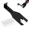 Car Window Handle Removal Tool with 20 Pieces 76980 Window Handle Crank Fixing Clips Multifunctional Window Crank Tool