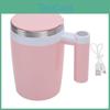 Rechargeable 380ml Electric Mixing Mug Stainless Steel Self Mixing Stirring Coffee Mug For Coffee