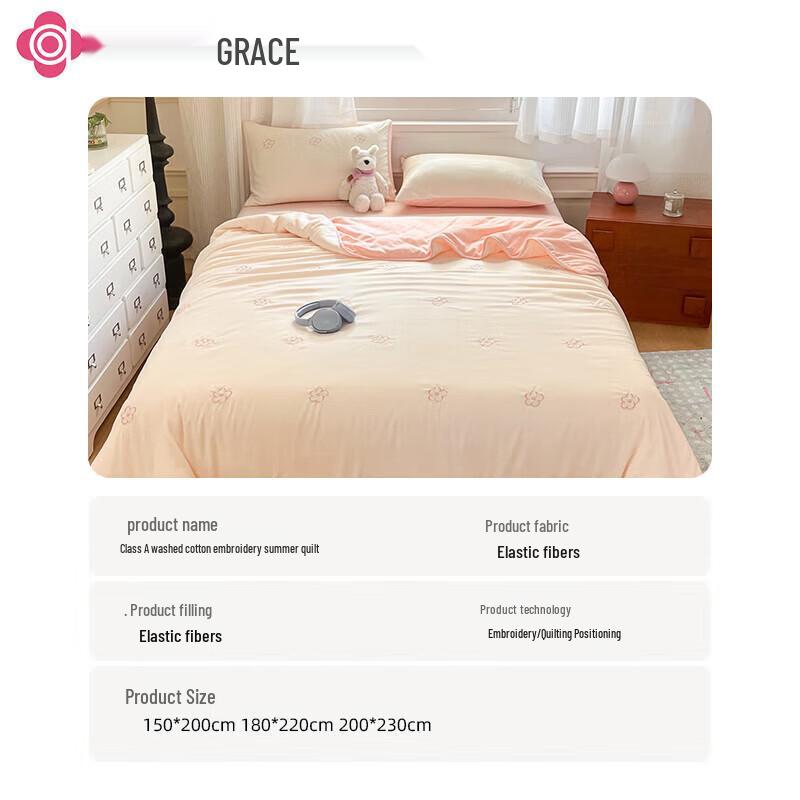 Grace Floral Soy Fiber Summer Quilt