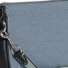 Coach Nolita 19 Color Block Carriage Pattern Fabric And Leather Mahjong Bag Women Handbags Blue C8327-SVTUZ