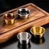 304 Stainless Steel Sauce Dish Bowl Round Tomato Sauce Dispenser Mini Plate oil Container BBQ Tableware Table Service