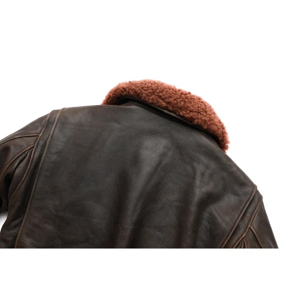 Super Flight Jacket Quilted Men Leather Jacket Soft Genuine Cowhide Natural Fur Collar M430