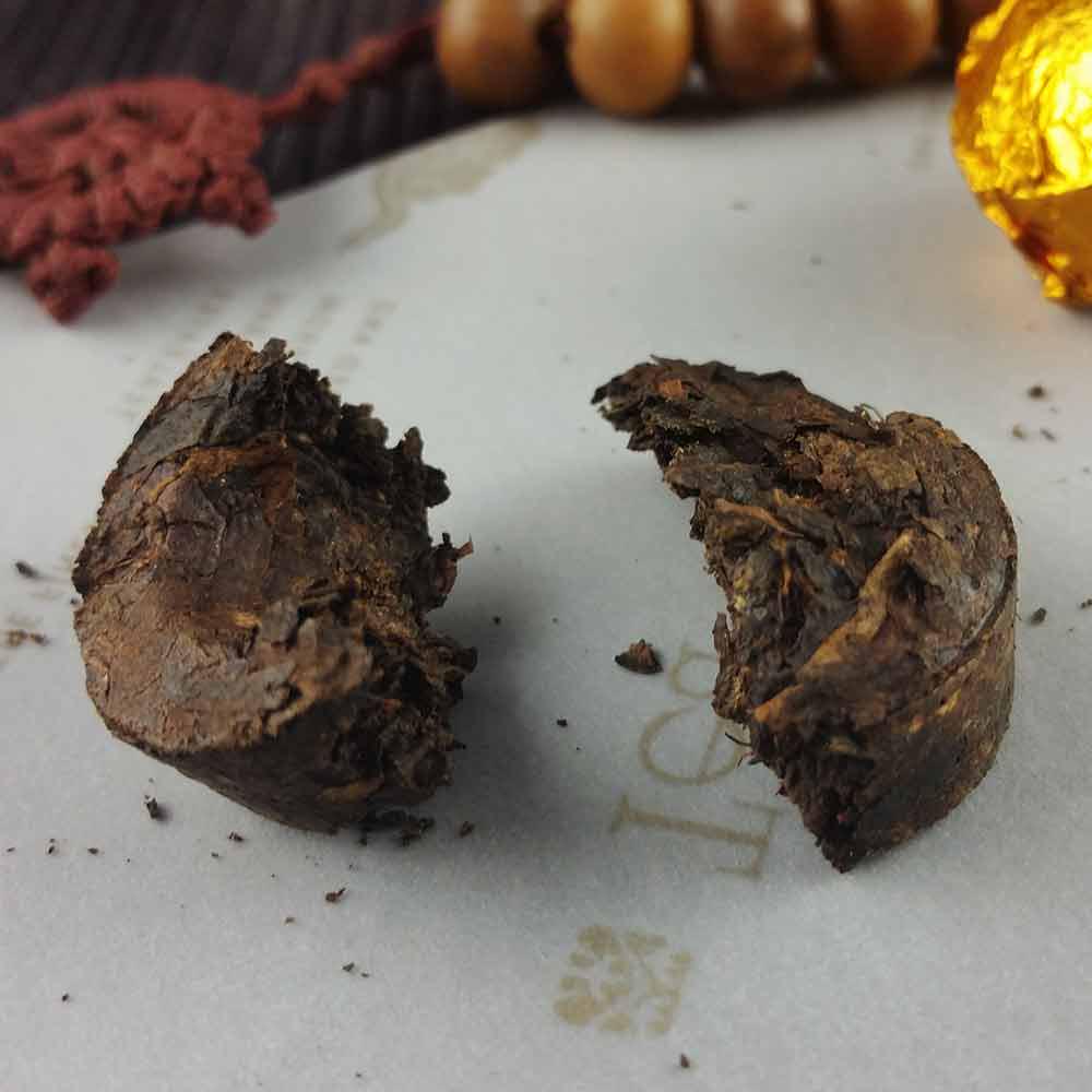 Mini Shu Puerh doré, emballage en feuille d'étain, 75g, Yunnan Shu Puer Tuocha Pu'er, année 2021/2022