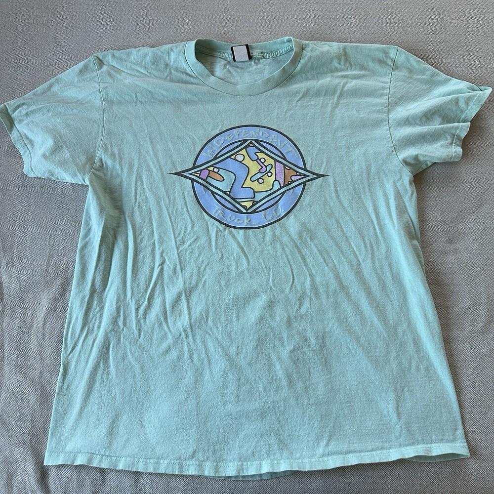 Independent Trucking Co Mens XL Short Sleeve Blue Skateboarding Unisex T-Shirt XXXL