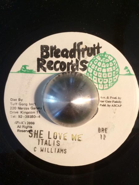 

7inch Record ITALIS She Love Me BRE12 Breadfruit Reco 2000 Jamaica Reggae Ska Dub Used