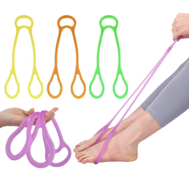 Three-Ring Resistance Band for Yoga: Soft Rebound Shoulder Stretch & Back Fitness Strap