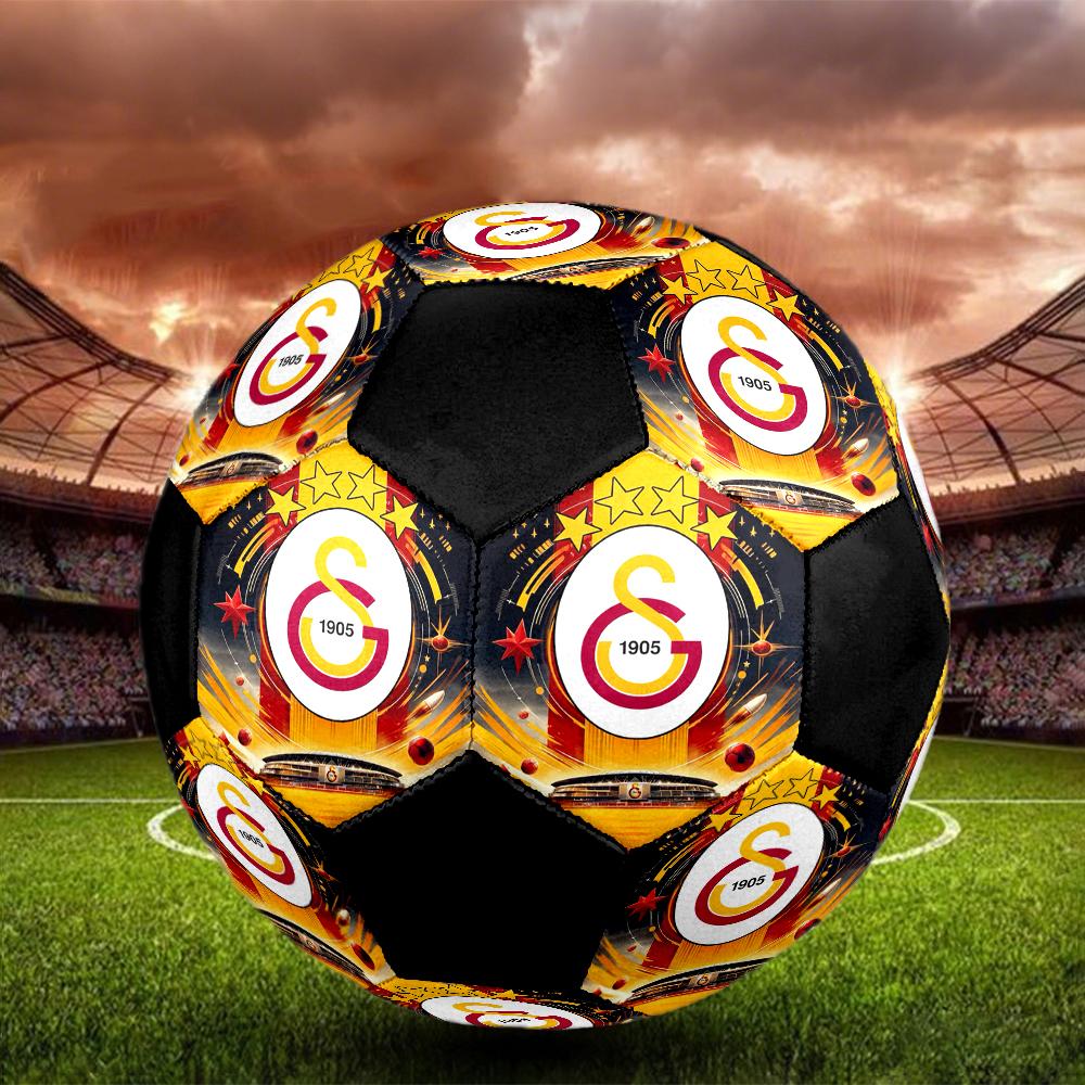 Galatasaray Indoor Soccer Ball Colorful Machine Stitched PVC Size 5 Team Training Competition Ready Durable High-Bounce Cool Sports Gift