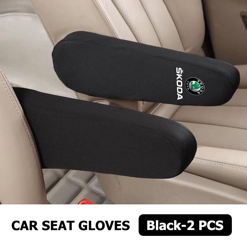 AAABT1 Car Interior Armrest Dust Proof Hand Armrest Protector Covers For Skoda Kamiq MK3 Roomster Rapid Kodiaq Karoq Fabia Enyaq