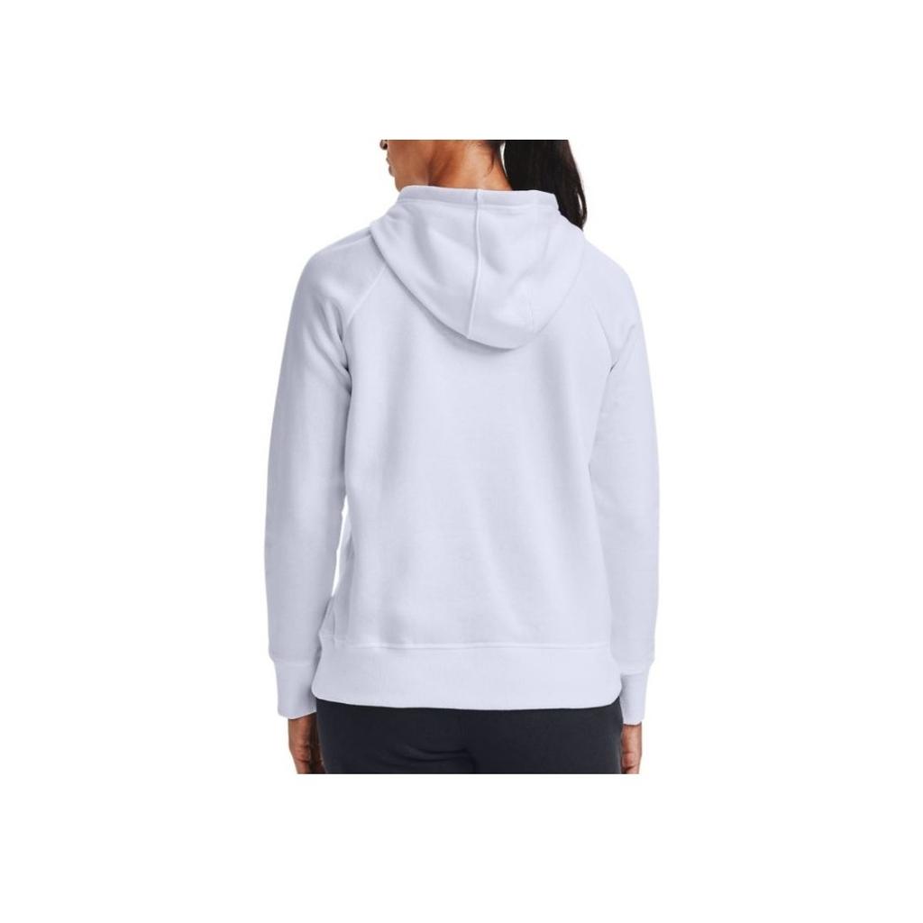 Under Armour Logo Print Hooded Pullover Long Sleeve Sweatshirt Women sweatshirt White 1356317-100