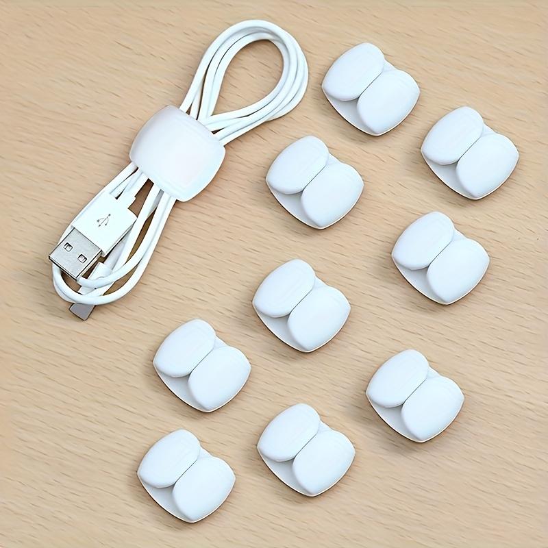 10pcs Multi-Functional Cable Organizer Clips, Suitable for Charging Cords and Earphone Wires , Anti-Tangle Storage Solution