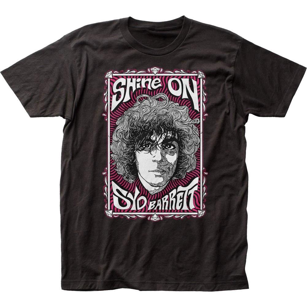 Men s Syd Barrett Swirly Portrait Slim Fit T-shirt Small Black S