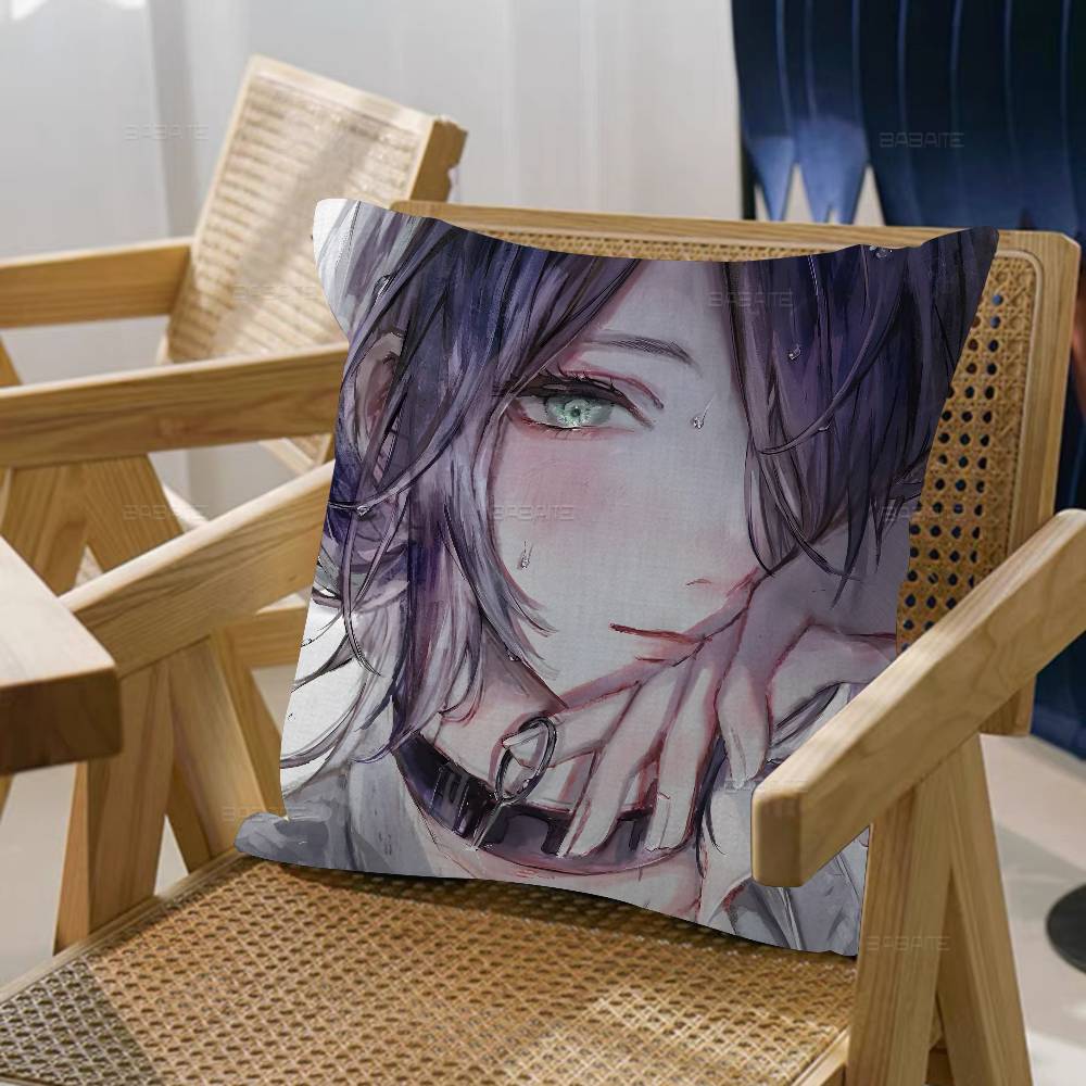 Anime C-Chainsaw M-Man The Movie Reze Arc Pillow Anime Pillow Sofa Bed Head Pillow Cover Cushion Cover 45x45 Cm Fashion