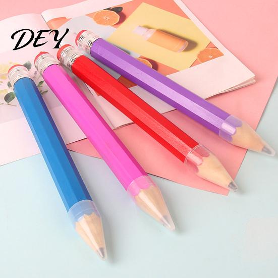 Wooden Pencil Giant Pencil, Extra Large Wood Novelty Prop, Smooth Writing Stationery Prop Stationery, for Carpentry And Party Favors Palm Sized